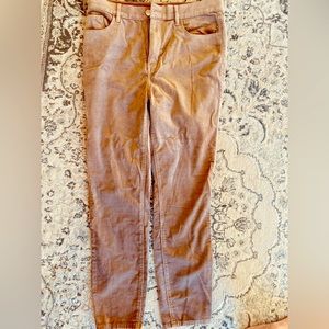 Tan corduroy 5 pocket straight leg jeans. Loft. Size 10. Never worn. No tags.